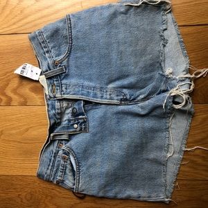 Vintage high waisted Levi jean shorts
